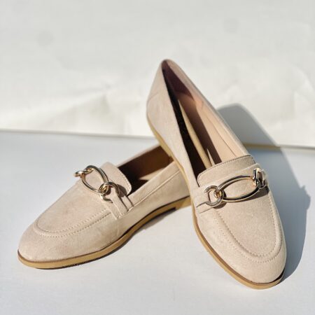 Beige loafers